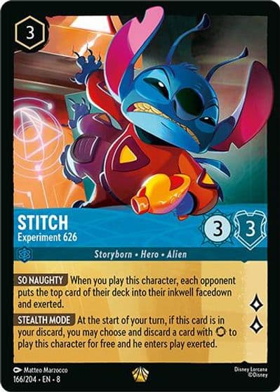 Stitch Experiment 626 Reign of Jafar Lorcana card