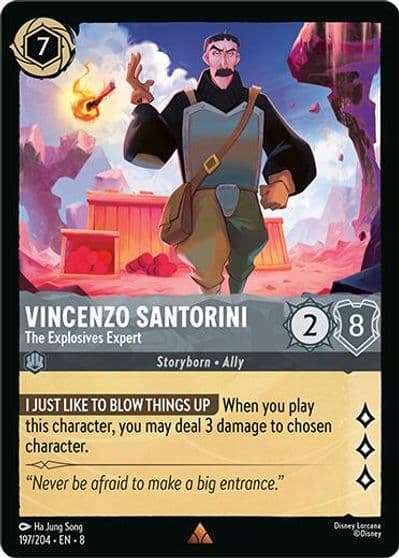 Vincenzo Santorini The Explosives Expert Reign of Jafar Lorcana card