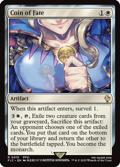 Coin of Fate Commander: FINAL FANTASY Magic card