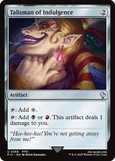 Talisman of Indulgence Commander: FINAL FANTASY Magic card