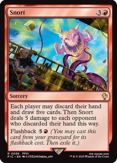 Snort Commander: FINAL FANTASY Magic card