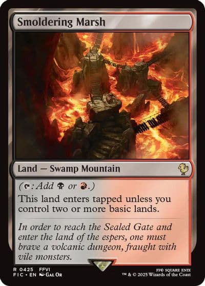Smoldering Marsh Commander: FINAL FANTASY Magic card