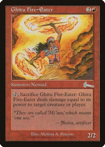 Ghitu Fire Eater Urza's Legacy Magic card