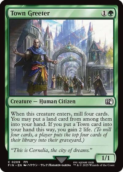 Town Greeter FINAL FANTASY Magic card