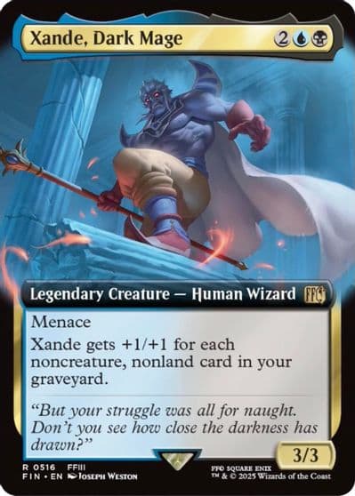 Xande Dark Mage Extended Art FINAL FANTASY Magic card