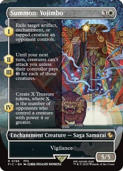 Summon Yojimbo Borderless Commander: FINAL FANTASY Magic card