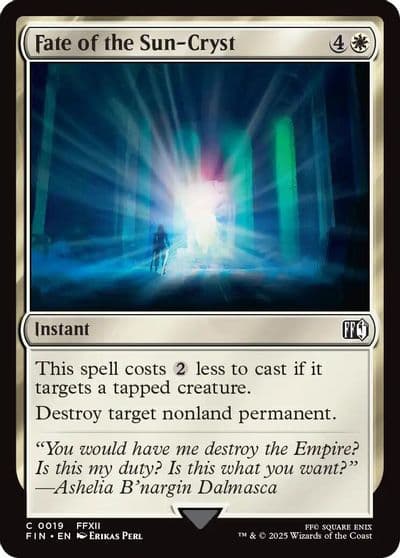 Fate of the Sun Cryst FINAL FANTASY Magic card