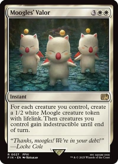 Moogles Valor FINAL FANTASY Magic card