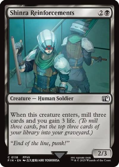 Shinra Reinforcements FINAL FANTASY Magic card