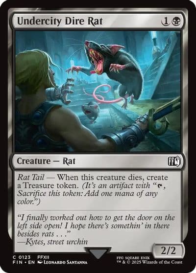 Undercity Dire Rat FINAL FANTASY Magic card