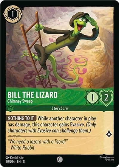 Bill the Lizard Chimney Sweep Reign of Jafar Lorcana card