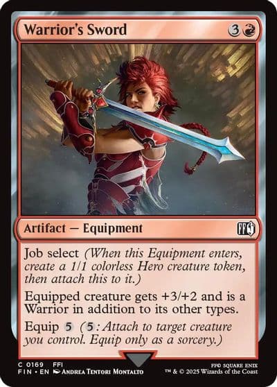 Warriors Sword FINAL FANTASY Magic card