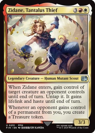 Zidane Tantalus Thief FINAL FANTASY Magic card
