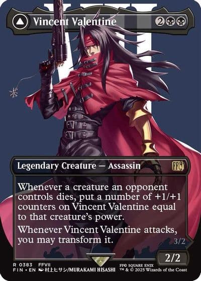 Vincent Valentine Borderless FINAL FANTASY Magic card