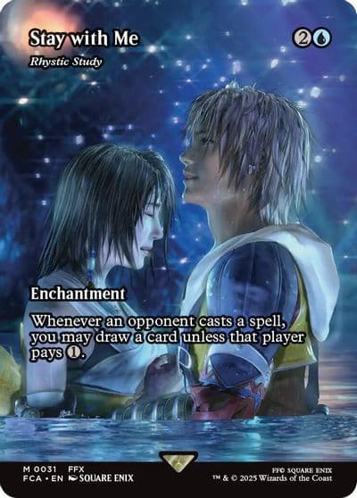 Stay with Me Rhystic Study Showcase FINAL FANTASY: Through the Ages Magic card