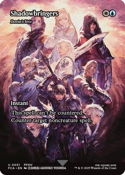 Shadowbringers Dovins Veto Showcase FINAL FANTASY: Through the Ages Magic card