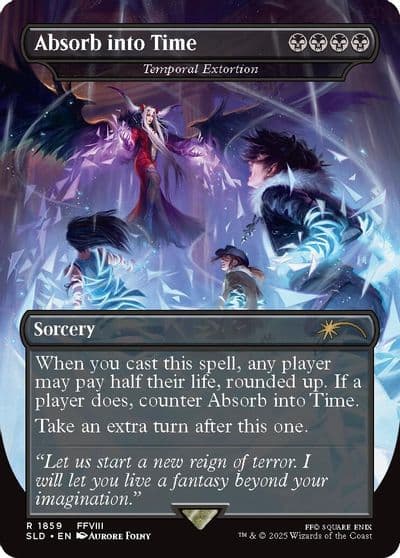 Absorb into Time Temporal Extortion Secret Lair Drop Series Magic card