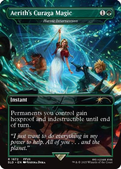 Aeriths Curaga Magic Heroic Intervention Secret Lair Drop Series Magic card