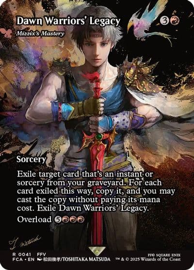 Dawn Warriors Legacy Mizzixs Mastery Showcase FINAL FANTASY: Through the Ages Magic card