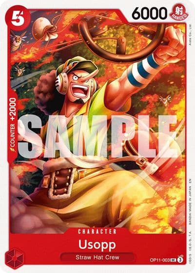 Usopp A Fist of Divine Speed One Piece card
