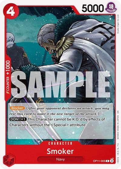 Smoker A Fist of Divine Speed One Piece card