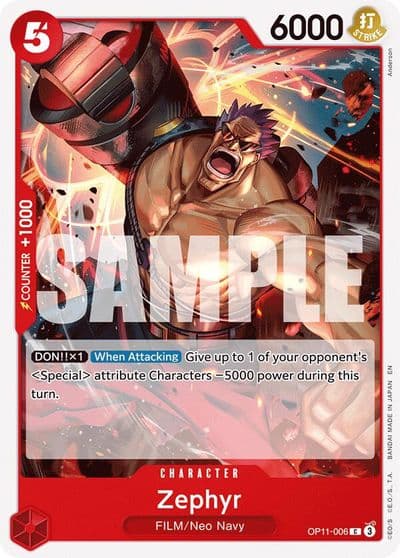 Zephyr A Fist of Divine Speed One Piece card