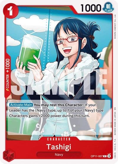 Tashigi A Fist of Divine Speed One Piece card