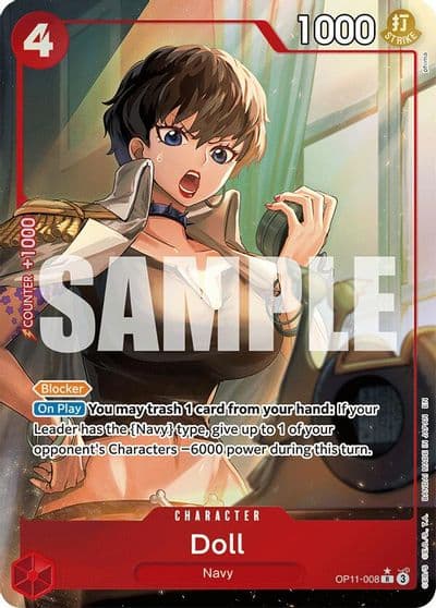 Doll Alternate Art A Fist of Divine Speed One Piece card