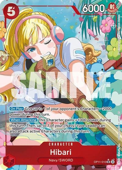 Hibari Alternate Art A Fist of Divine Speed One Piece card