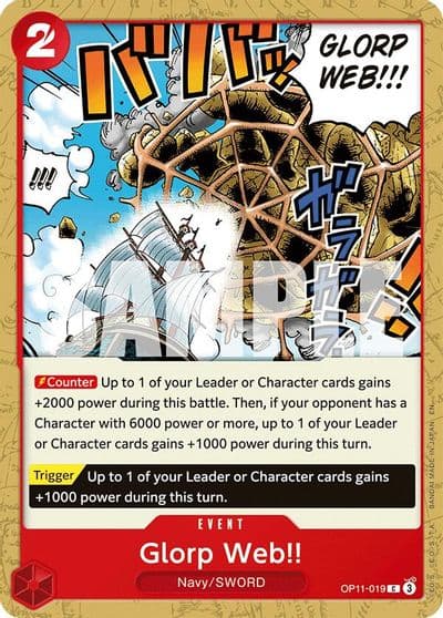 Glorp Web A Fist of Divine Speed One Piece card