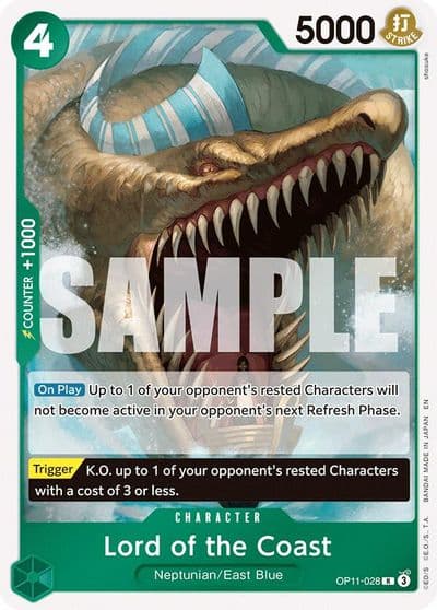 Lord of the Coast A Fist of Divine Speed One Piece card