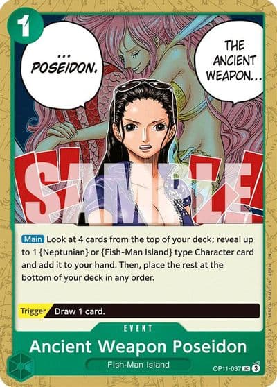 Ancient Weapon Poseidon A Fist of Divine Speed One Piece card