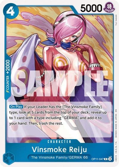 Vinsmoke Reiju A Fist of Divine Speed One Piece card