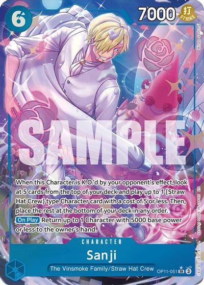 Sanji Alternate Art A Fist of Divine Speed One Piece card