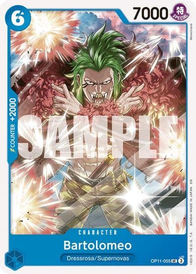 Bartolomeo A Fist of Divine Speed One Piece card