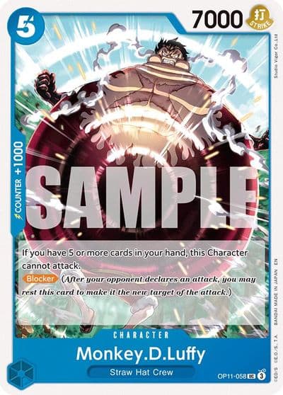 MonkeyDLuffy 058 A Fist of Divine Speed One Piece card