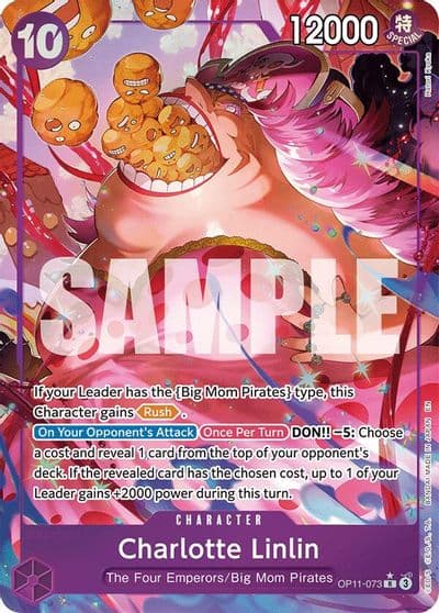 Charlotte Linlin Alternate Art A Fist of Divine Speed One Piece card