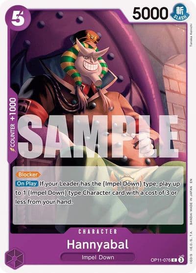 Hannyabal A Fist of Divine Speed One Piece card