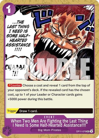 When Two Men Are Fighting the Last Thing I Need Is Some Half Hearted Assistance A Fist of Divine Speed One Piece card