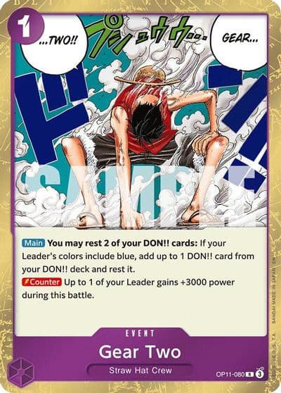 Gear Two A Fist of Divine Speed One Piece card