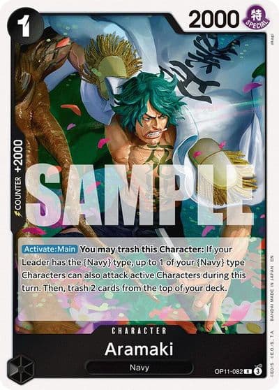 Aramaki A Fist of Divine Speed One Piece card
