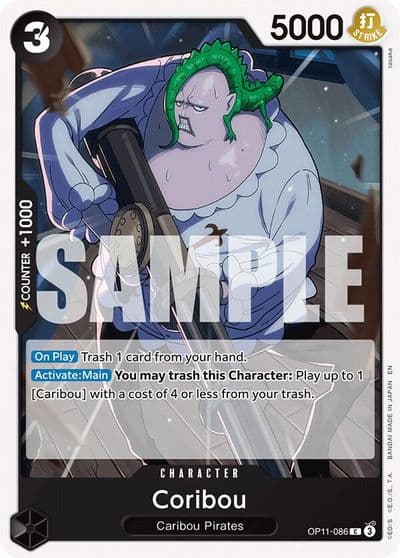 Coribou A Fist of Divine Speed One Piece card