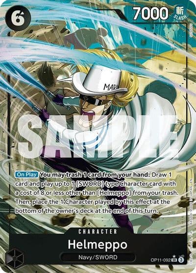 Helmeppo Alternate Art A Fist of Divine Speed One Piece card