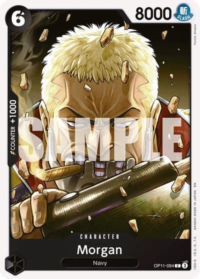 Morgan A Fist of Divine Speed One Piece card