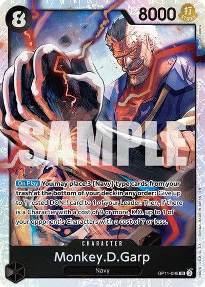 MonkeyDGarp A Fist of Divine Speed One Piece card