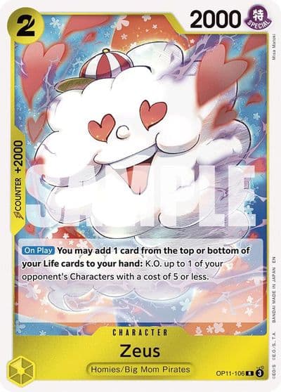 Zeus A Fist of Divine Speed One Piece card