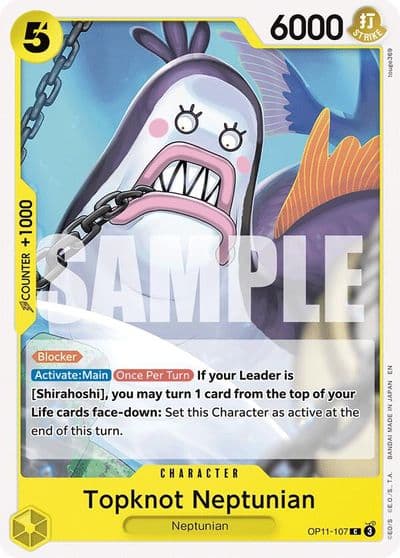 Topknot Neptunian A Fist of Divine Speed One Piece card