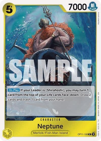 Neptune A Fist of Divine Speed One Piece card