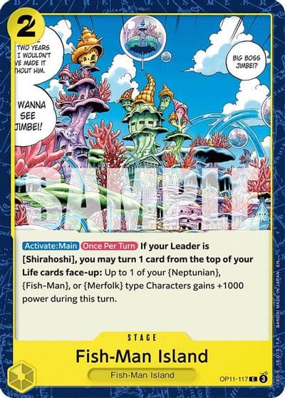 Fish Man Island A Fist of Divine Speed One Piece card