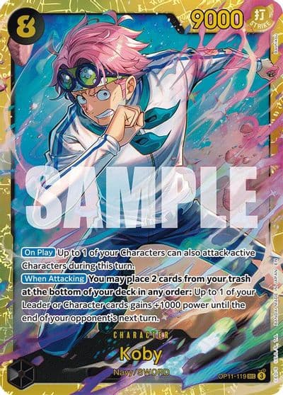 Koby 119 A Fist of Divine Speed One Piece card
